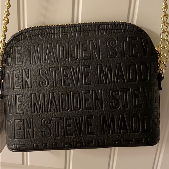 NWT Steve Madden Black bMaggie Logo Crossbody - Picture 3 of 5